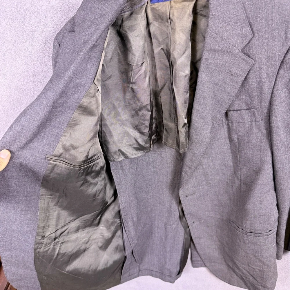 VTG Brooks Brothers Blazer Union Made in USA Brooksgate Mens 39? Gray Sport Coat